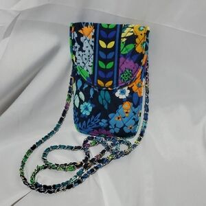Vera Bradley Cell Phone Crossbody with Chain Strap in Midnight Blues